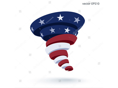 American hurricane american hurricane icon logo storm tornado twister typhoon united states us flag vector vortex