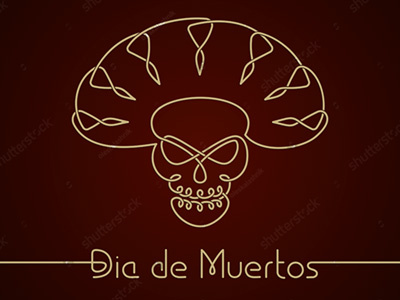 Mexican Skull. Endless knot work calavera day dead dia de muertos hispanic knot work knotwork line art mexican skull sombrero tattoo
