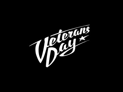 Veterans Day. Vector inking american army calligraphy day holiday ink lettering logo military retro script veterans