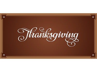 Thanksgiving calligraphic card calligraphy card handwritten inscription invitation lettering script thank thankful thanksgiving turkey vector