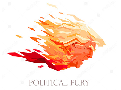 Fire and Fury american burning caricature donald fire fireball flame fury politician president trump usa