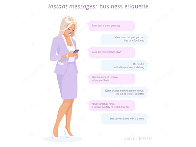 Business etiquette: instant messages