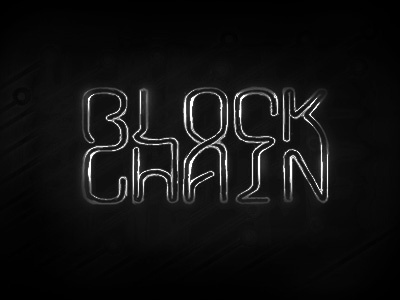 Blockchain Logo Concept block chain blockchain concept connected crypto interwoven link logo neon original sign technology