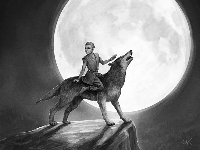 Tengri Wolf Rider ancient boy kazakh moon nomad pagan qazaq rider rock tengri warrior wolf