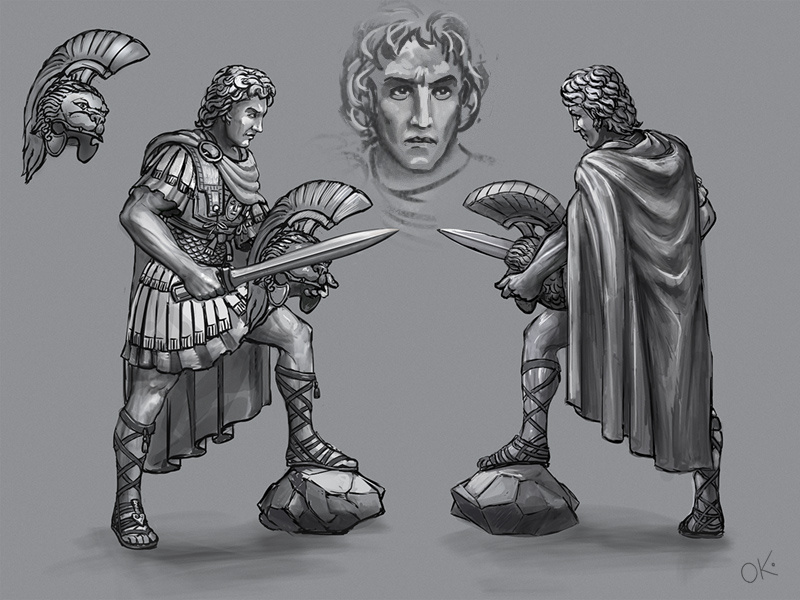 Alexander the Great toy soldier figurine king invader greece emperor leader ancient warrior great macedonian alexander