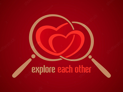 Love knot: explore each other each other elegant heart lens looking for love magnifier magnifying glass metaphor romantic search valentine