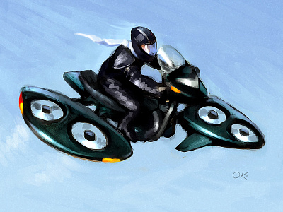 simple hover bike concept bike biker cg chopper concept copter cycle flight flow future hover illustration painting phantasy quadcopter raster sci fi sci fi sketch speed