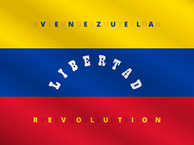 Venezuela now banner breaking concept flag freedom hispanic icon idea image latin america libertad news political rebellion revolt revolution riot tricolor vector venezuela