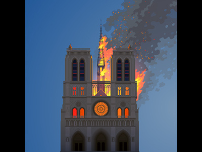 Notre Dame on fire. Sad... architecture blaze building burn cathedral catholic church cultural damage devastating european fire flame france heritage medieval monument notre dame paris temple