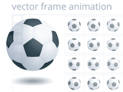 Vector sequence of rotating soccer ball 3d animated animation flash flying football frames gif icon motion revolve rotating royalty free sequence spin sport sprite sheet sprites turn vector