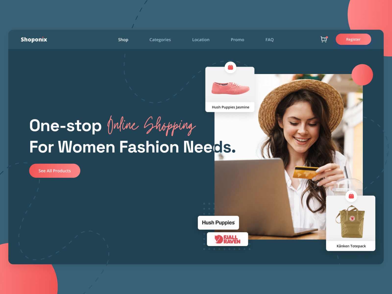 E-commerce Hero Section Design Concept by Ade Purnama on Dribbble