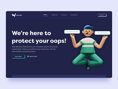 Wenoma - Insurance Landing Page