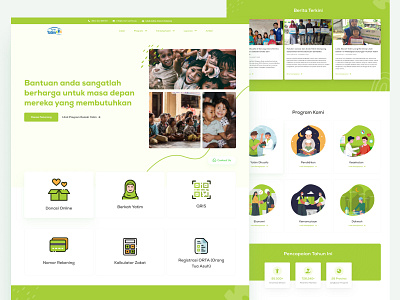 Rumah Yatim - Homepage Re-design Concept figma landing page landing page design ui ui design uidesign ux design web design website concept website design