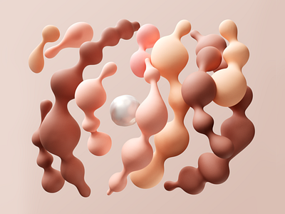 You are a Pearl 3d 3d artist abstract air cinema4d flow illustration render skin