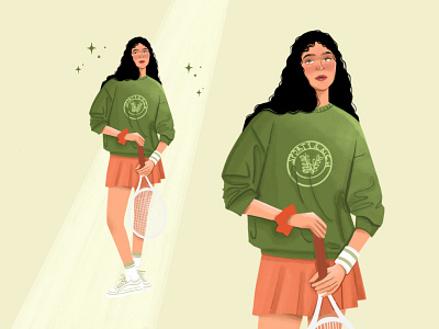 Tennis illustration tennis