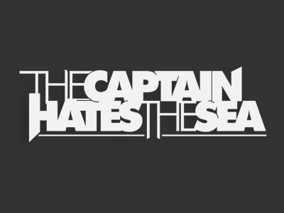 The Captain Hates the Sea band design logo typography