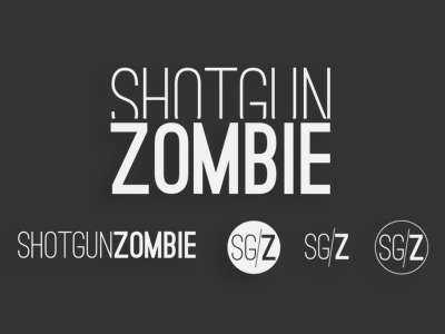 Shotgun Zombie band design logo typography