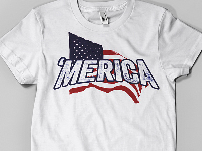 'Merica america design merica t shirt typography white