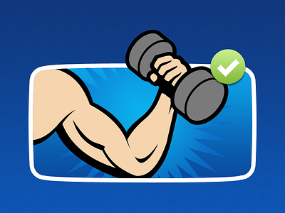 Strength branding graphic design gym icons illustration interface muscle strength ui web weight