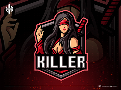 KILLER design logo esportlogo illustration ilustrator logo logo design logomascot mascot mascot character vector