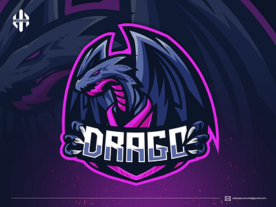 DRAGO design logo esportlogo illustration ilustrator logo logo design logomascot mascot mascot character vector