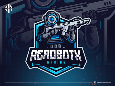 AEROBOTX design logo esportlogo illustration ilustrator logo logo design logomascot mascot mascot character vector