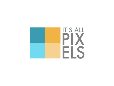 It's All Pixels logo work in progress