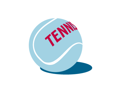 Tennis 3d type ball tennis vector