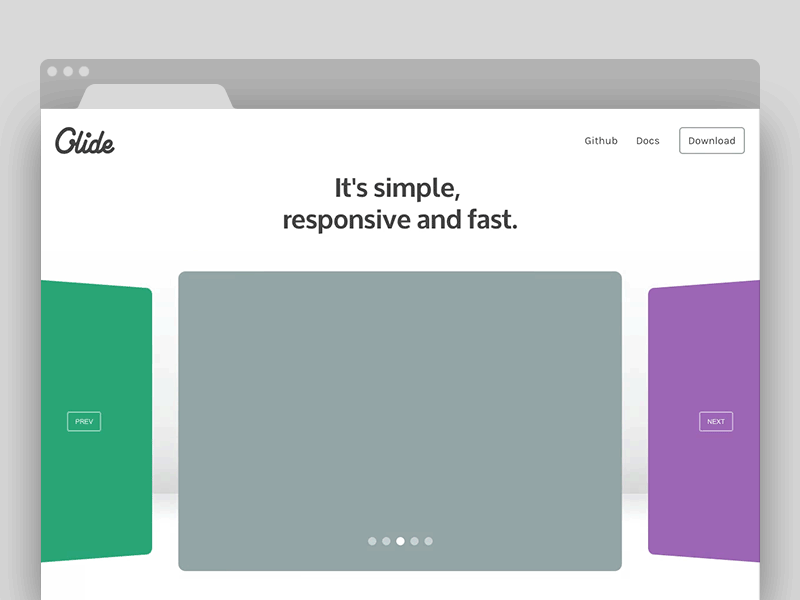 Glide.js – Simple, responsive and fast jquery carousel slider carousel clean code slider web