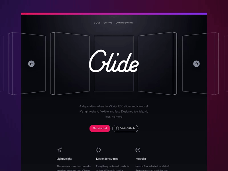 Glide.js - a dependency-free JavaScript ES6 slider and carousel carousel code javascript slider web