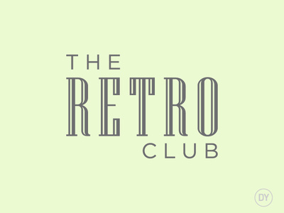 The Retro Club club logo retro badge retro design