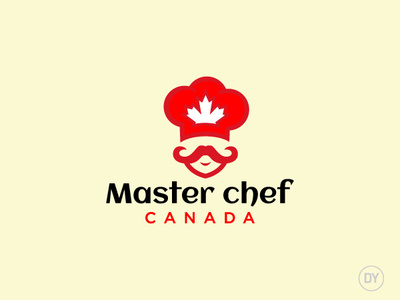 Master Chef Canada flat design logo design minimal logo restaurant