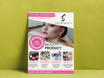Brochure design beauty care branding brochure design feminine professional