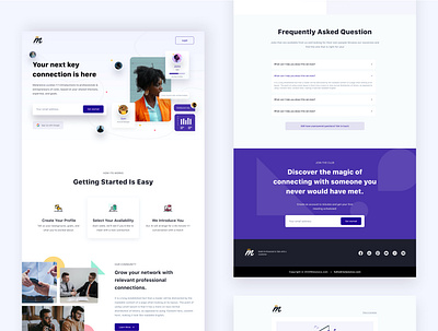 Melanance Landing Page android app design branding design ios app design landing page minimal mobile app design shots ui webapp website design