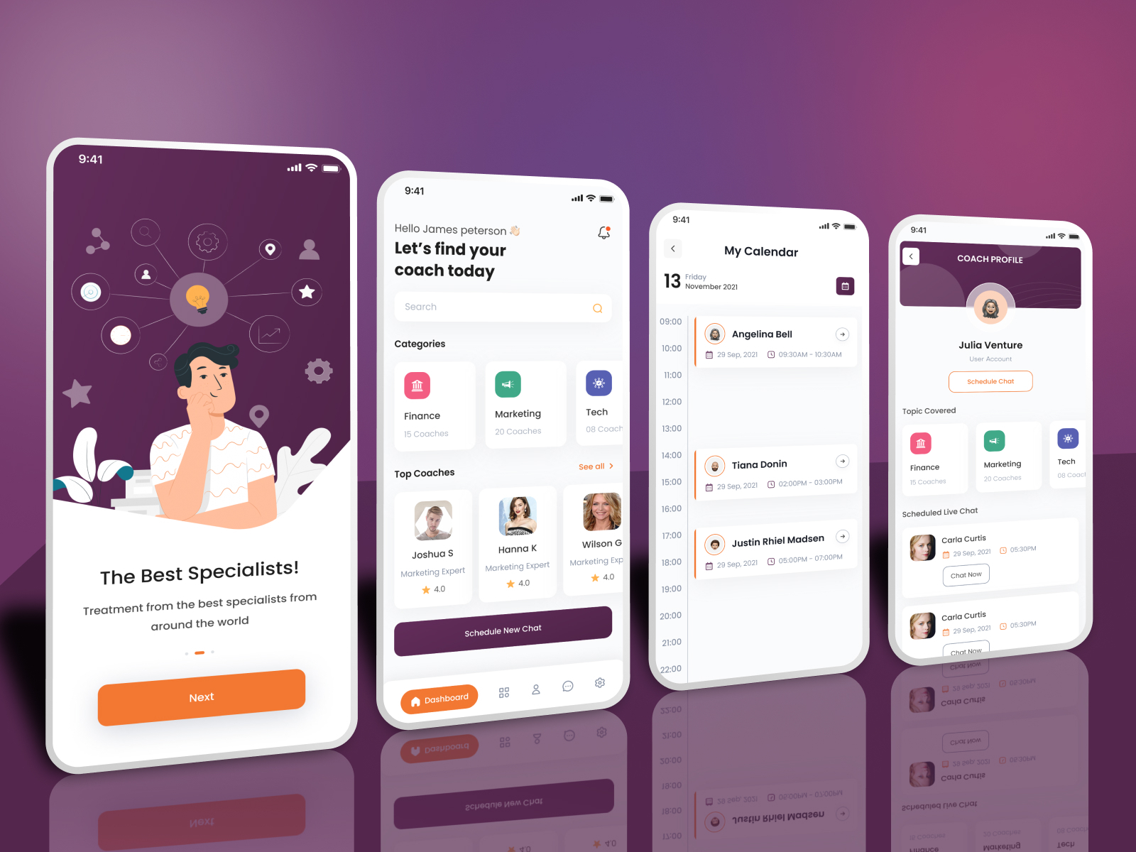 Mentor Coach App by Murtaza Lightwala on Dribbble