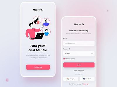 Mentorify App Onboarding