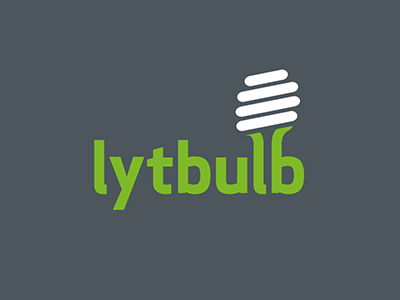 Lytbulb brand engineering enviro bulb funky identity light bulb logo logotype sustainable vector