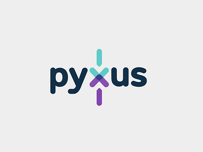 pyxus arrow branding concept design dev graphic design identity logo logo design x