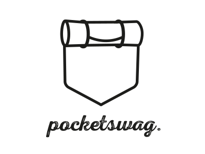 Pocketswag app bed roll classic concept cute distressed logo mobile pocket shirt swag