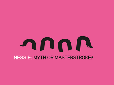 Niknak Nessie illustration & logo branding cute design graphic design identity illustration logo n nessie niknak pink