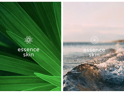 Essence Skin - concept 2 of 3 beauty brand identity logo nature skin texture