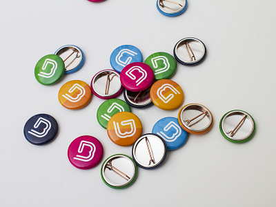 Boost Buttons branding buttons colorful identity logo mercedes benz promotional transportation