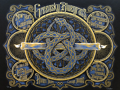 Greensky Bluegrass NYE poster