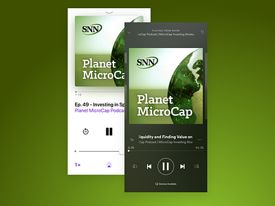 Planet MicroCap Podcast Branding audio branding graphics itunes logo logo design marketing mobile podcast spotify