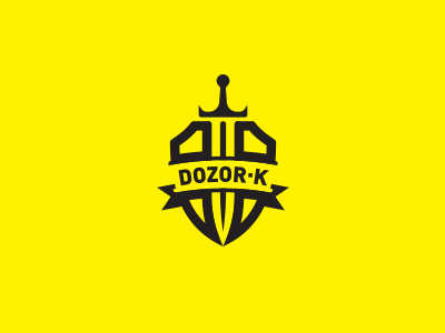 Dozor·K — Security system. dozor logo logotype mark security shield sword system watch