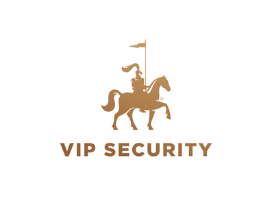 VIP Security flag horse knight logo logotype security vip
