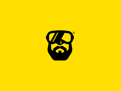 WIP. Vasiliy Kalashnikov — underwater photo. beard diving face logo logotype mascot mask photo scuba sign underwater