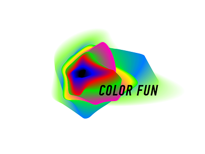 Color fun — new logo sketching. blend bright color colourful fun logo shape