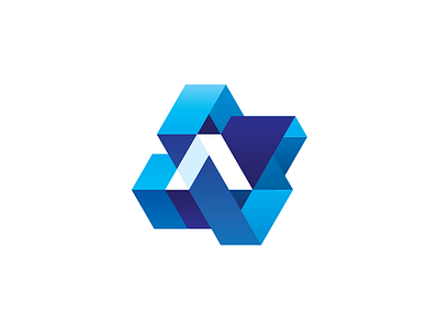 Concept logo of Astana city. a color face form geometry letter logo logotype marks polygon