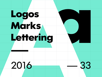 Logos. Marks. Lettering. — 2016. 2016 collection lettering logo logotype marks set